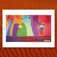 Emus by Karen Napaljarri Barnes