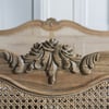 French Carved Rattan Bed - Natural