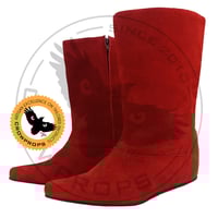 Image 1 of Royal Guard Red Suede Booties