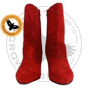 Image of Royal Guard Red Suede Booties