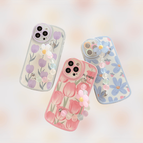 Image of Cute 3D Flower Phone Case for iPhone