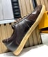 Tortola brown genuine leather German trainer sneaker made in Spain  Image 2
