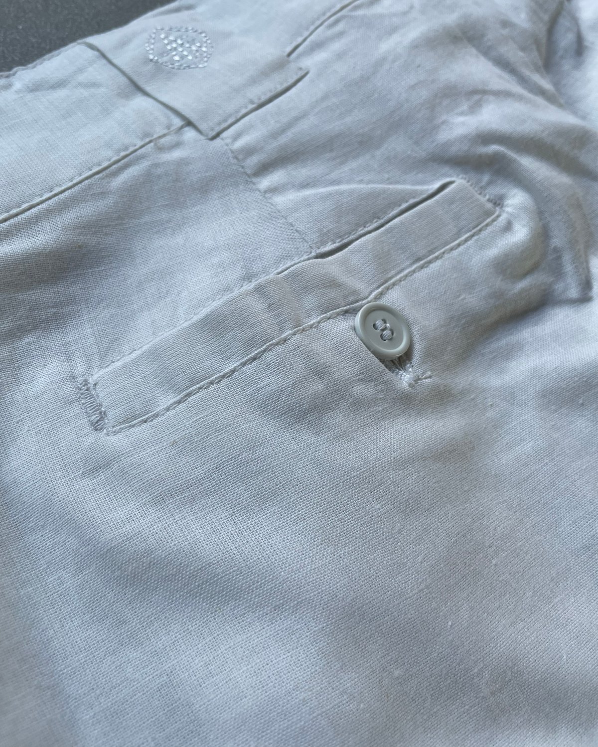 Image of White linen pants