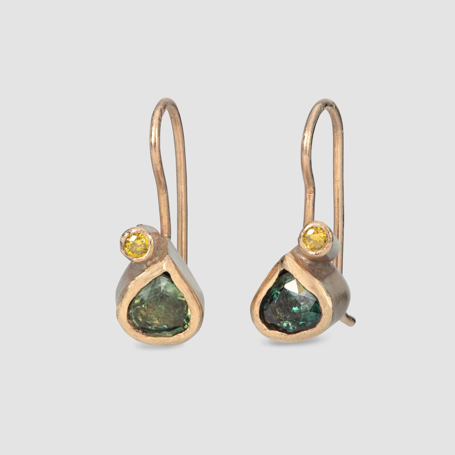 Image of Darley Sapphire and Diamond Earrings