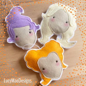 Image of Hocus Pocus sisters decorations 
