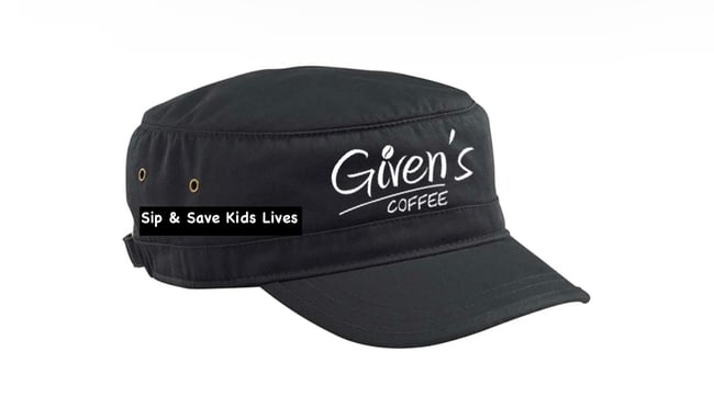 Hats of Given's Coffee™ Sip & Save Kids Lives™