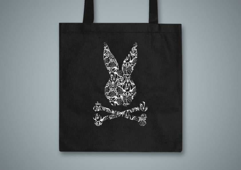Image of Toxic Hare - Black Tote Bag