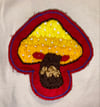 Embroidered Yellow Mushie Patch