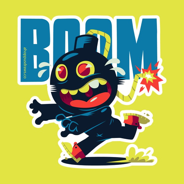 Image of Boom! 5" Sticker