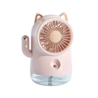 Image 1 of 3 Speed USB Portable Cat Ear Fan with Humidifier