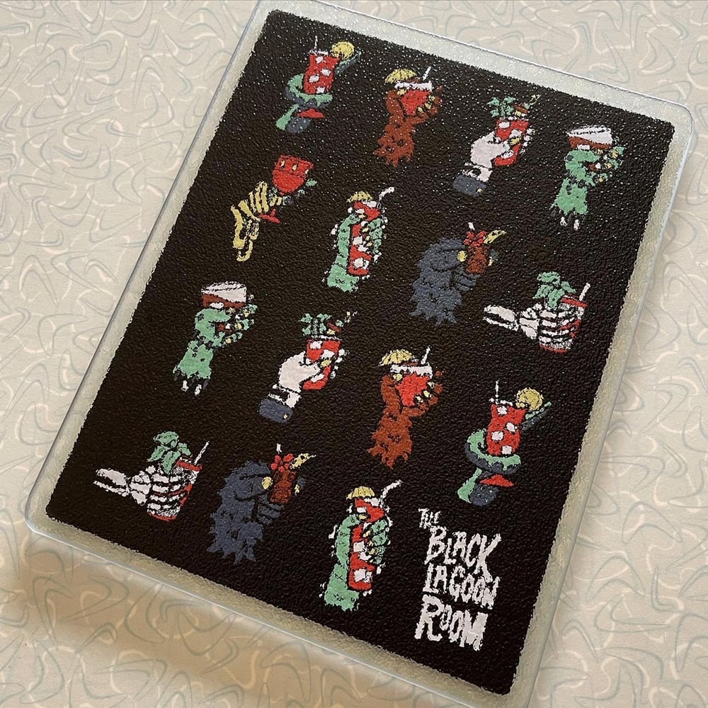 Black Lagoon Room BARWARE BUNDLE! Shaker, Cutting Board, Bar Towel