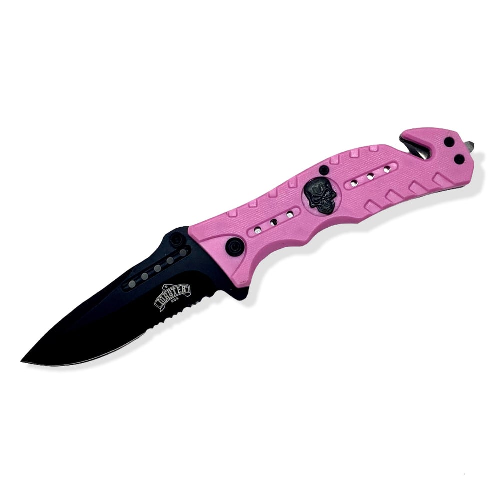 Pink Skull Knife