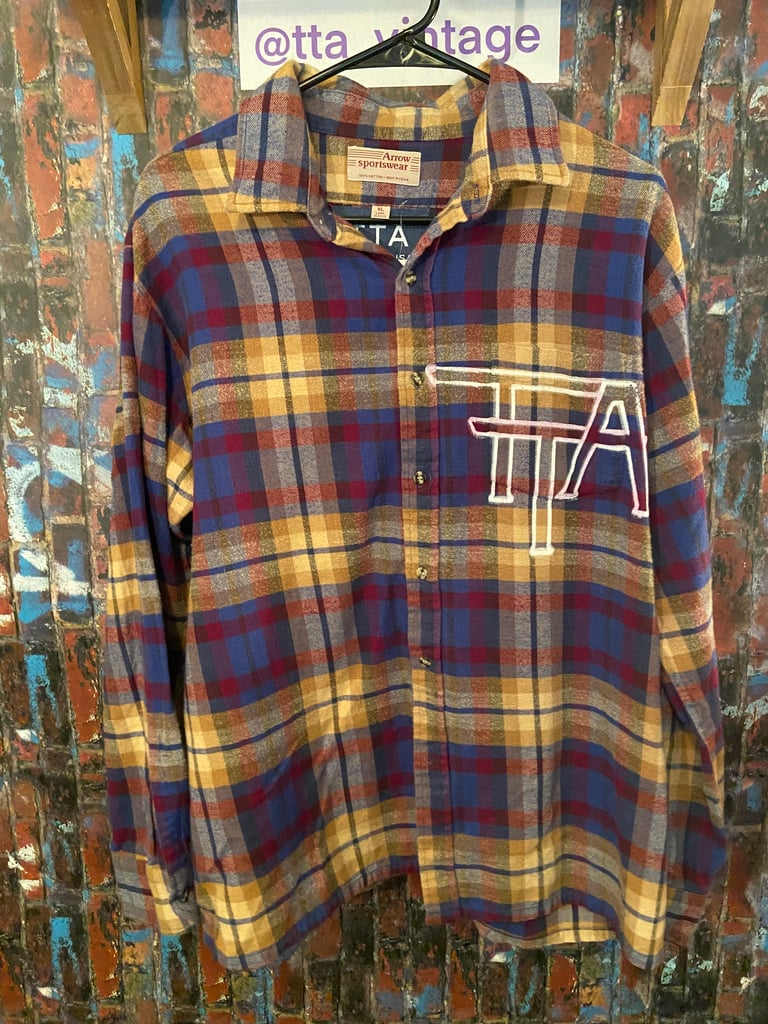 Blue Yellow & Red Flannel Shirt - FW22