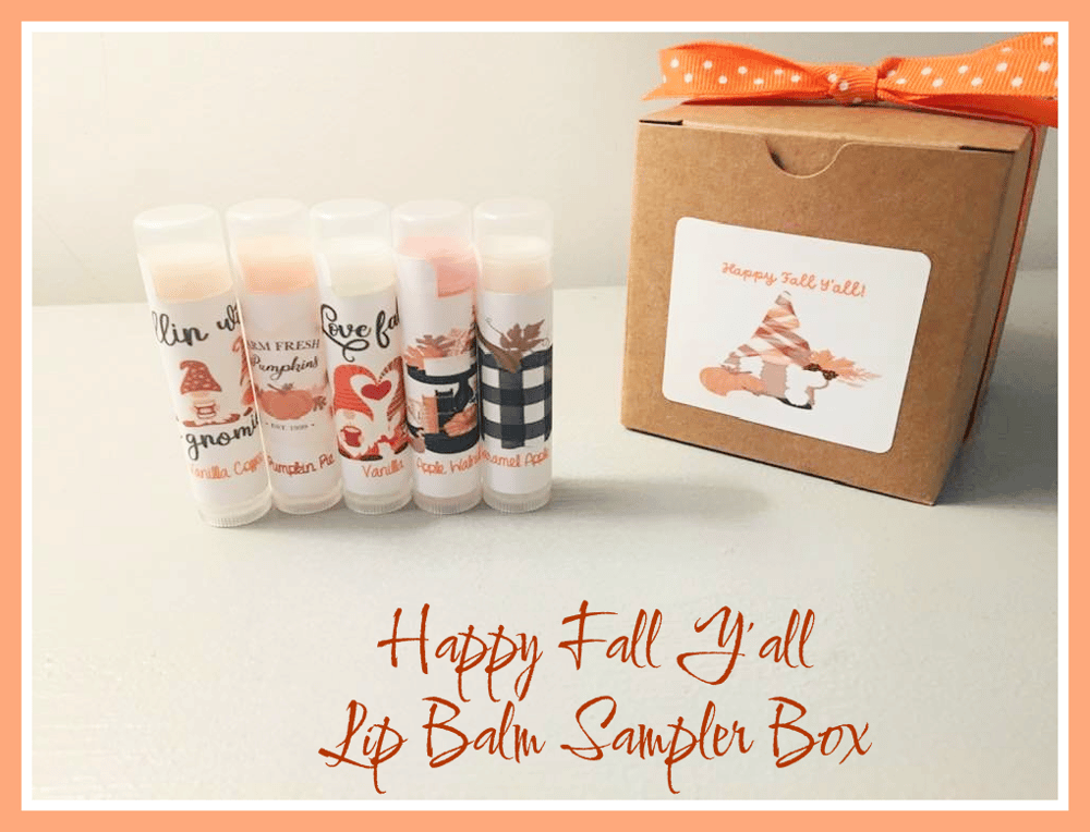 Image of Happy Fall Y'all Lip Balm Sampler Box