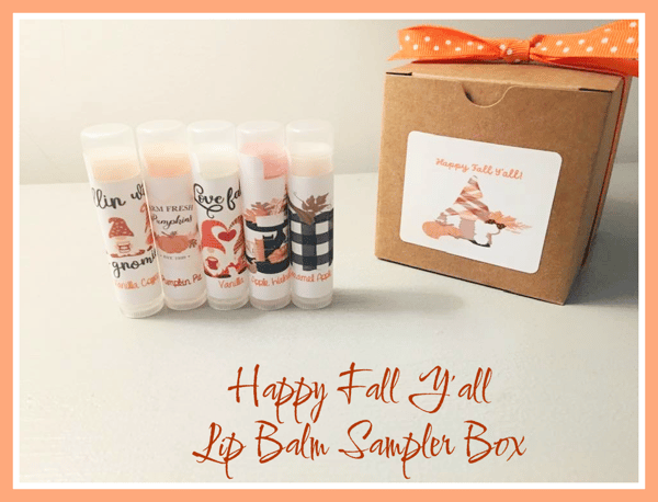 Image of Happy Fall Y'all Lip Balm Sampler Box