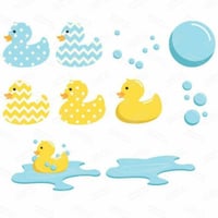 Image 2 of RUBBER DUCK Baby Shower Lip Balm Favors - Free Personalization - You Select Qty
