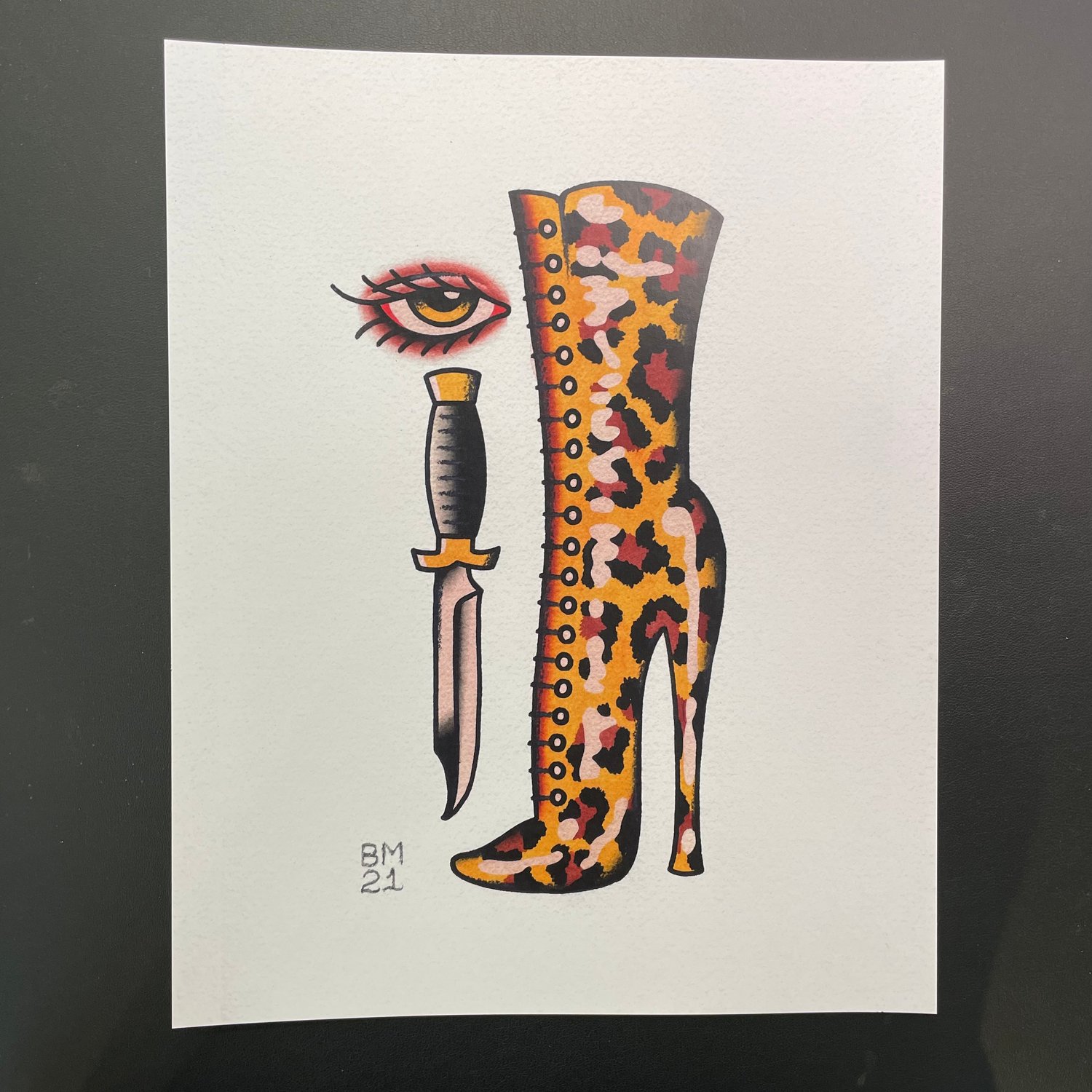 8x10” Boots Print