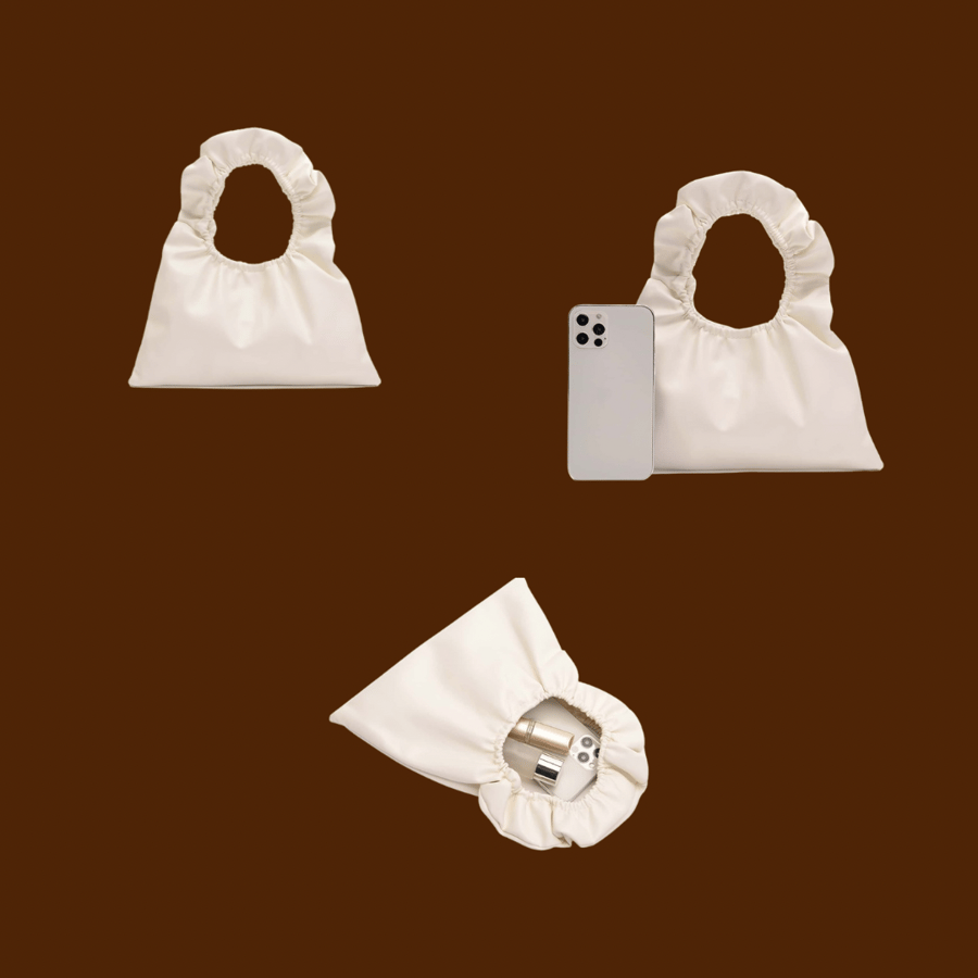 Image of Minimalist Ruched Mini Bag
