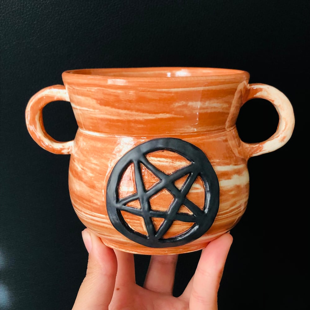 Image of Marbled Cauldron or Vase