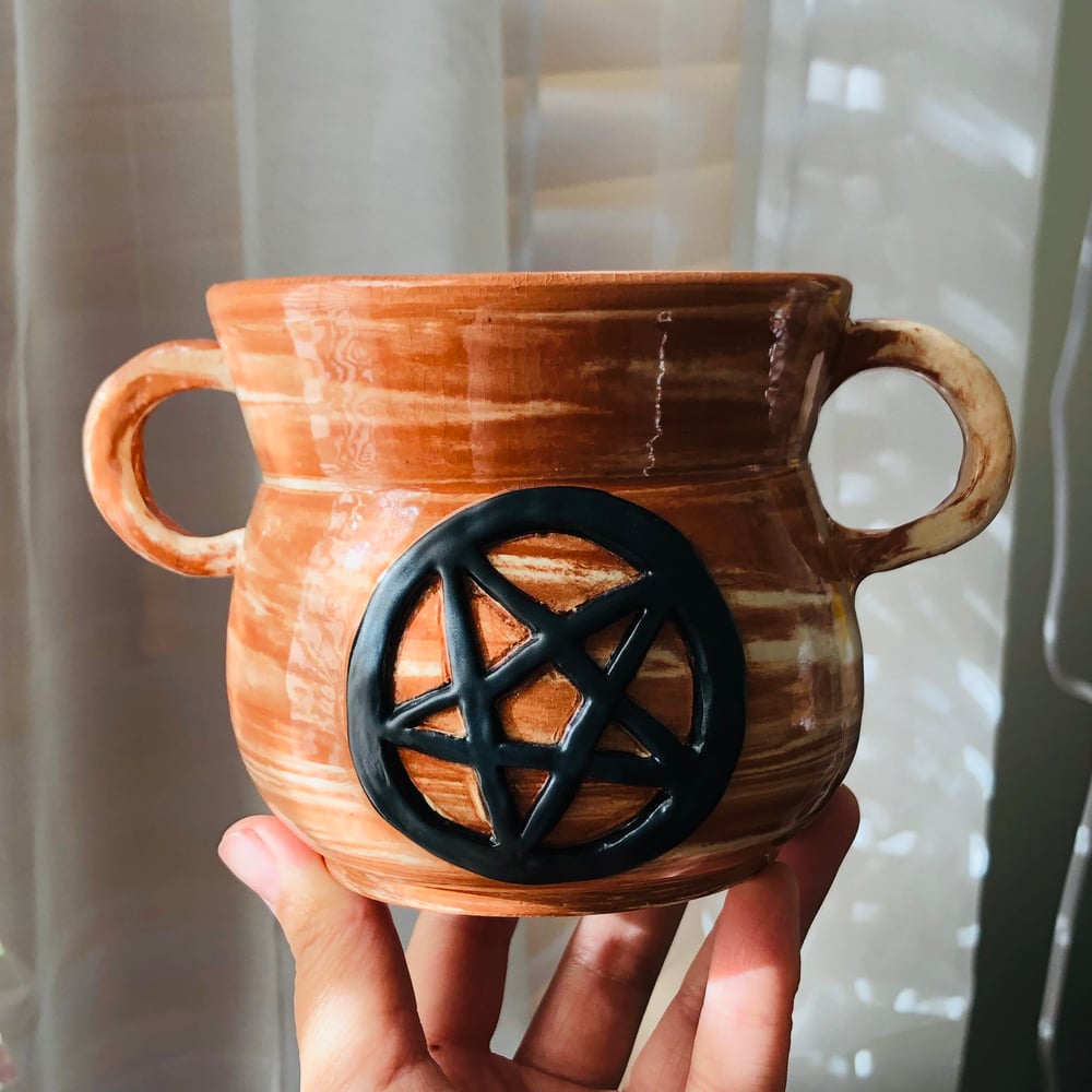 Image of Marbled Cauldron or Vase