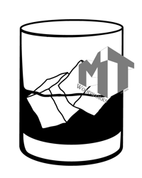 Image 1 of Scroll Saw Template - Rocks Glass Whisky Glass Old Fashion Glass