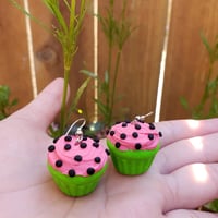 Watermelon Cupcake Earrings