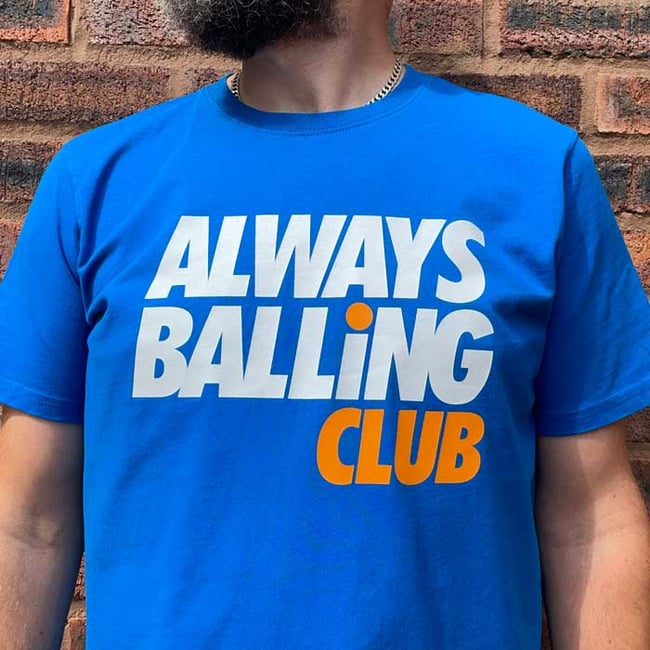 Classic tee: blue (reduced)