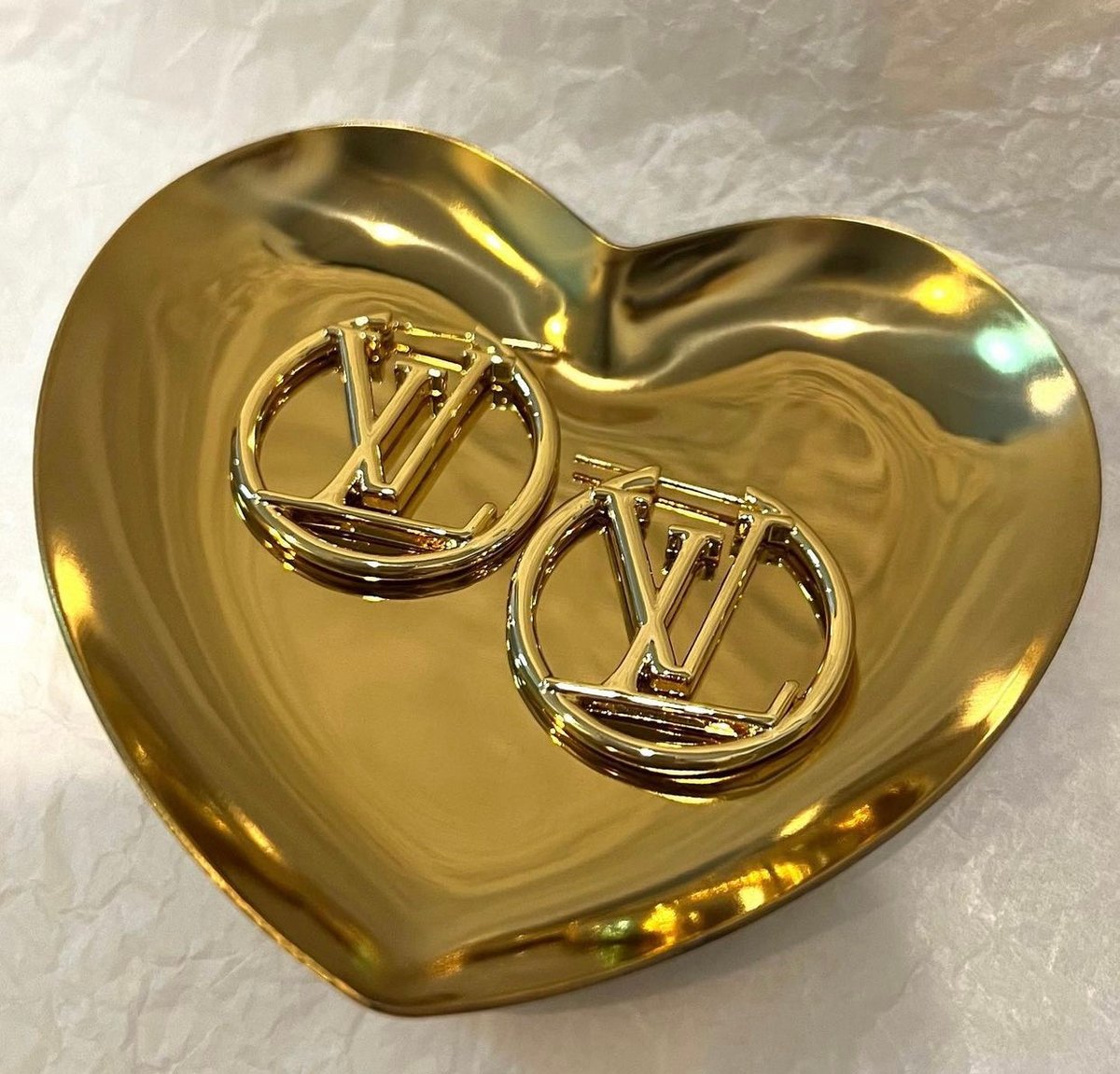 Image of  NOW $188 ЁЯТе Authentic LV Gold Hoops