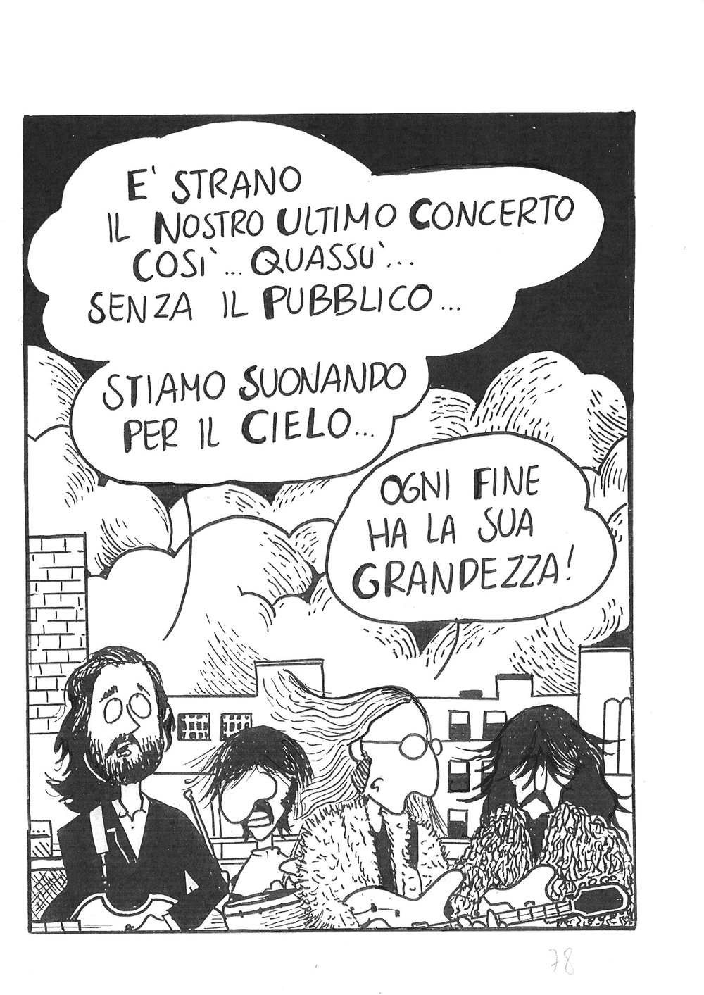 Comic submarine. The Beatles