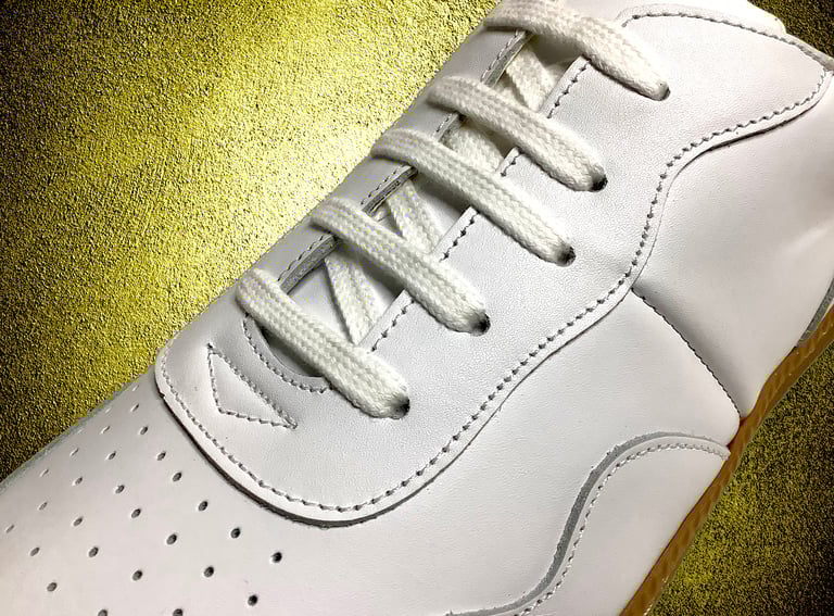 Tortola white leather lo top sneaker made in Spain Image 5
