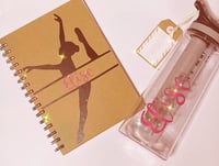 Personalised Notebook and Drink Bottle duo