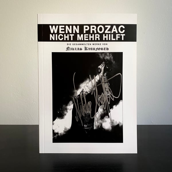 Image of Niklas Kvarforth "Wenn Prozac Nicht Mehr Hilft" BOOK (Blood Edition)