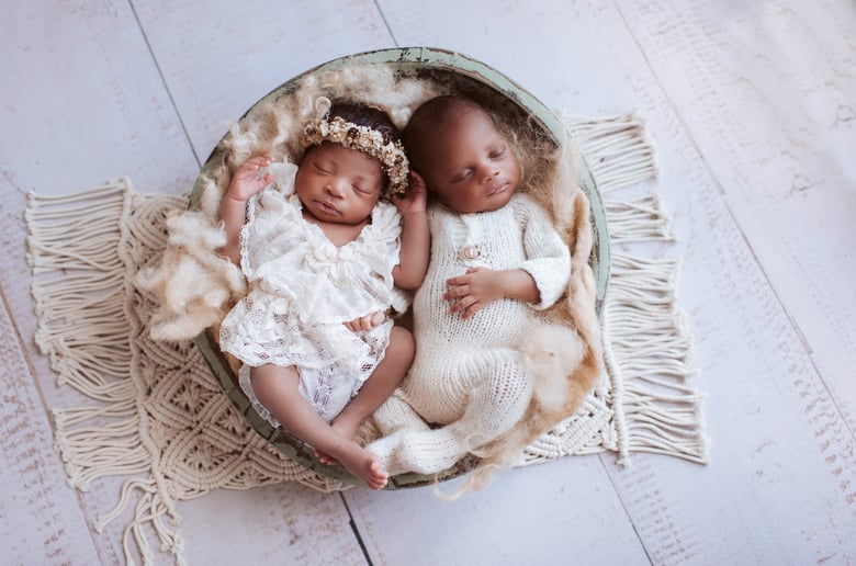 Image of Twins Newborn Session Fee $300.00