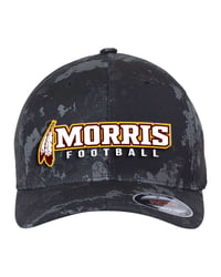 Image 1 of MORRIS FOOTBALL FlexFit Hat - BLACK CAMO