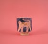Pink cat moon espresso cup *SECONDS*