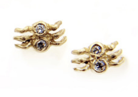 Image of Tiny 14 kt and diamond studs (multiple styles)
