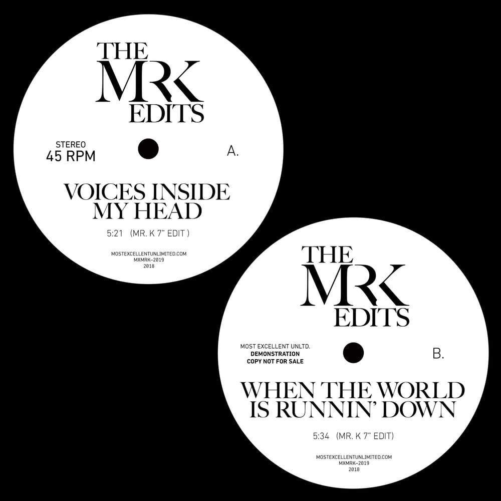 [7"] Voices Inside My Head b/w When The World Is Running Down — MXMRK2019