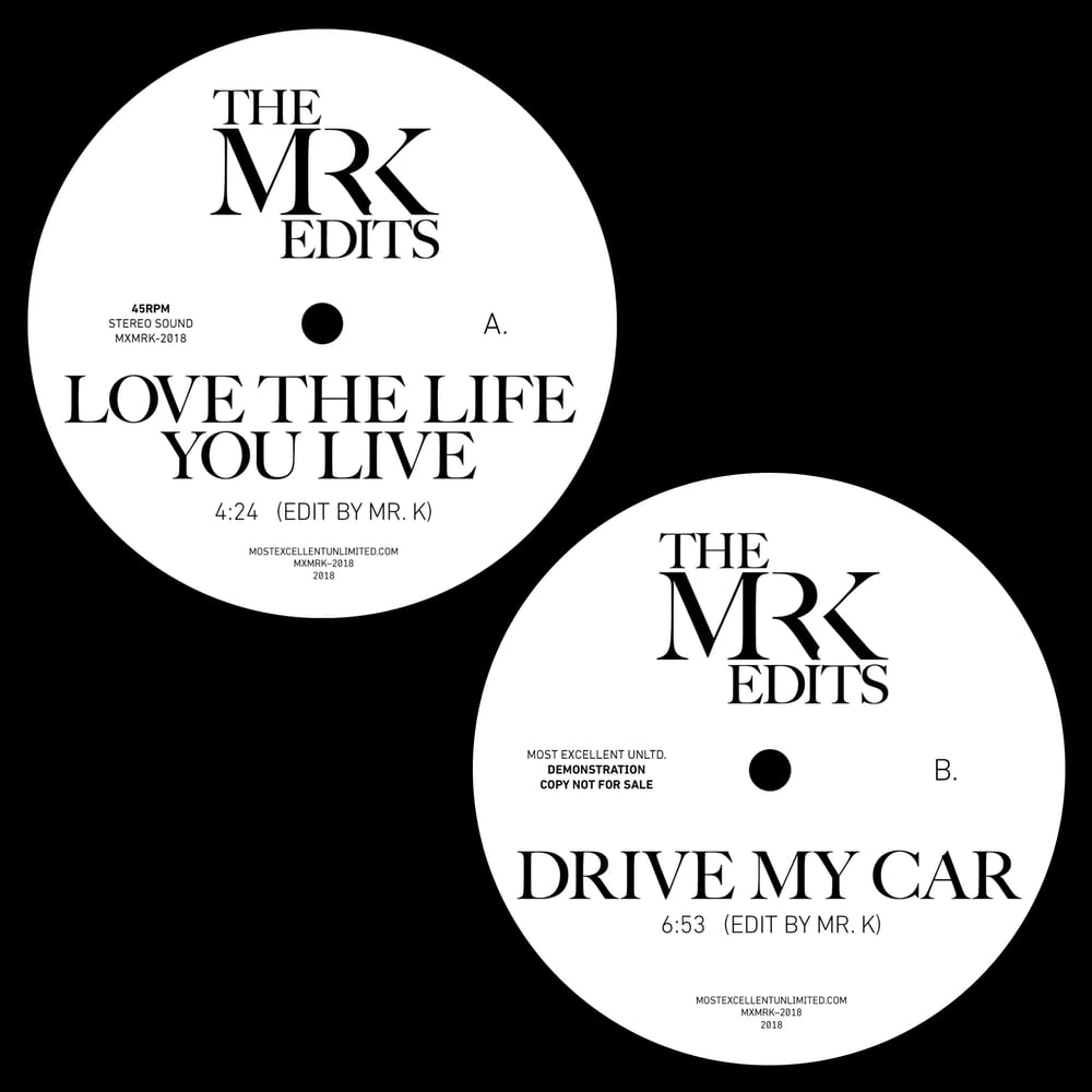 [12"] Love The Life You Live b/w Drive My Car — MXMRK2018