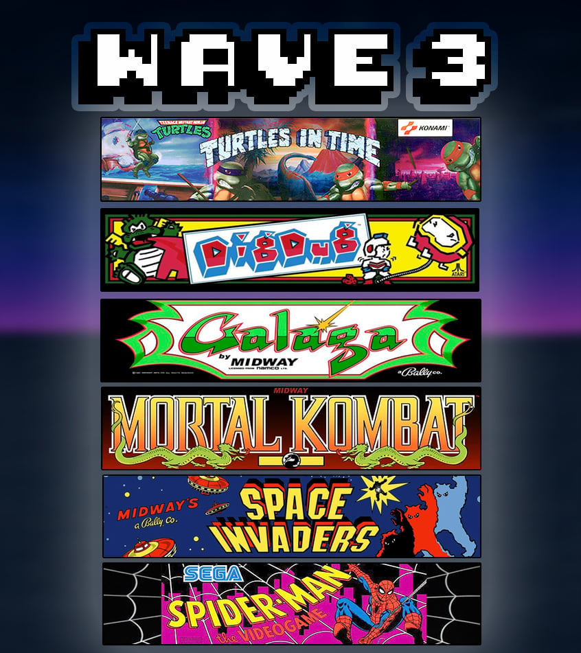 1:12 Arcade Stickers Wave 3