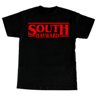 Image 1 of Hayward Strong "South Hayward Things" in Black Shirt With Red
