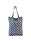 Foldable Batik Tote - Kawung Tile Black