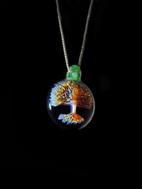 Image 3 of Psychedelic tree pendant with sea slyme bale.