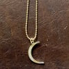 Waning Crescent Moon Necklace