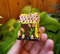 Image 3 of BIG Candy Corn House Earrings 