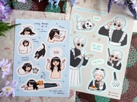 Image 1 of Lazy Bones v.2 | Gojo Maid Sticker Sheets