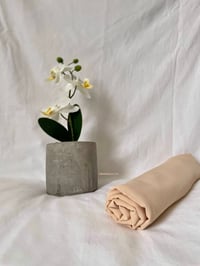 Image 1 of Cream Peach Chiffon Hijab