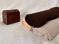 Image 2 of Cream Peach Chiffon Hijab