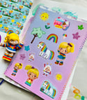 Rainbow Brite - matte sticker sheet