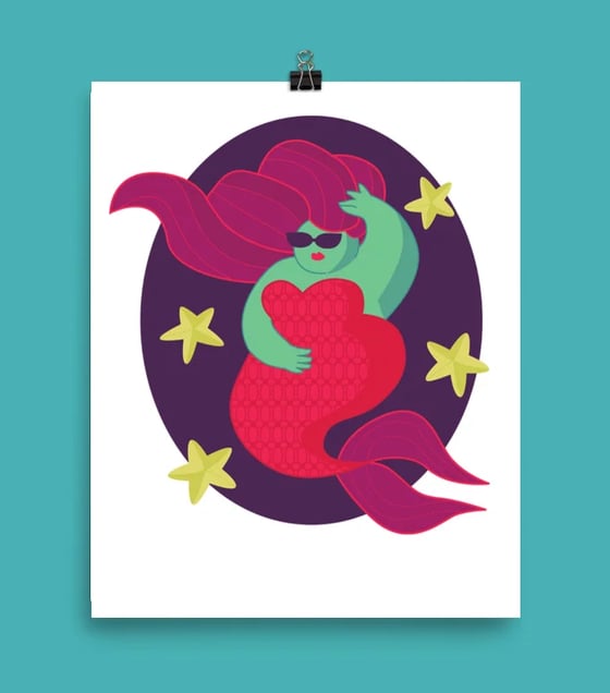 Image of "Mermaid Ain't Got Time For That" Print