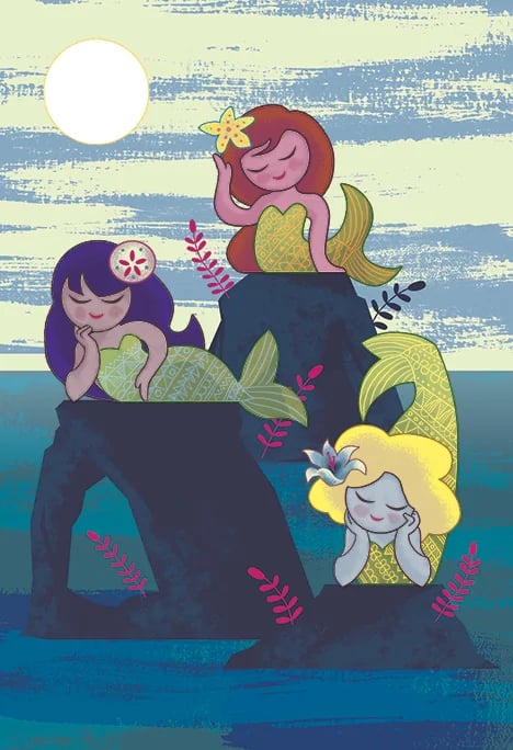 Image of "Mermaid Trio" Print